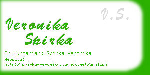 veronika spirka business card